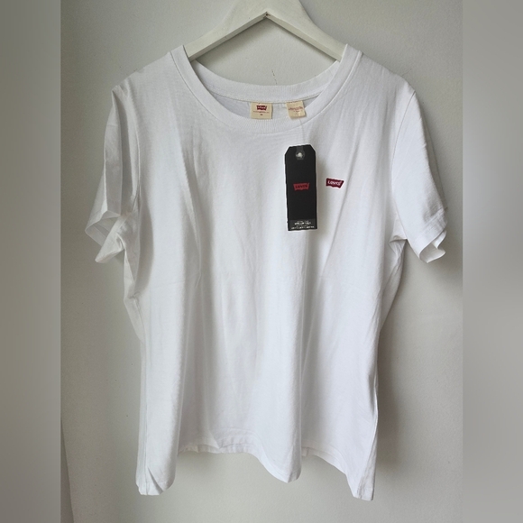 Levi's White Short Sleeve Tee Cotton Essential Basic Size 1X XL - Picture 1 of 6